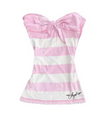Striped Bow Tank Top – Y2K Soft Girl Aesthetic Crop Vest | Pinkcore
